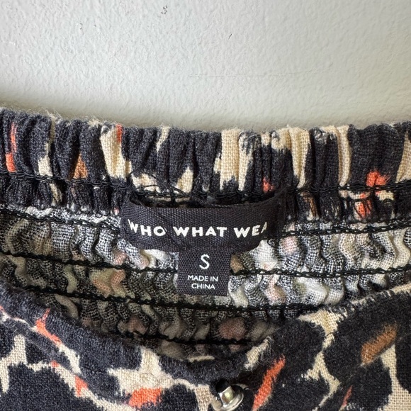 Who What Wear animal print linen blend dress size medium - Picture 5 of 6